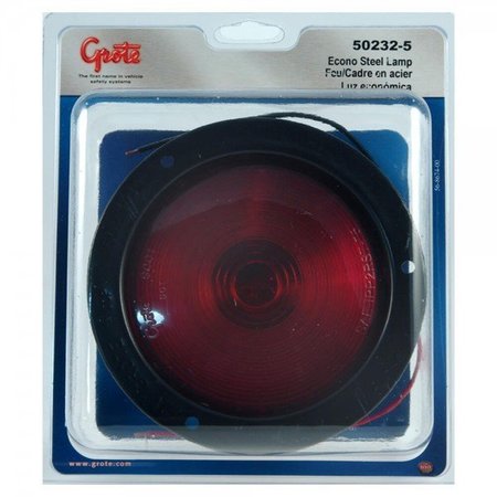 GROTE Stt Lamp- Red- Econo- Steel- Dbl Contact, 50232-5 50232-5